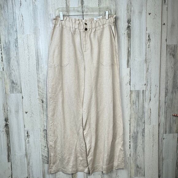 INC international concepts glitter wide leg high rise pants size PLarge - Picture 1 of 9